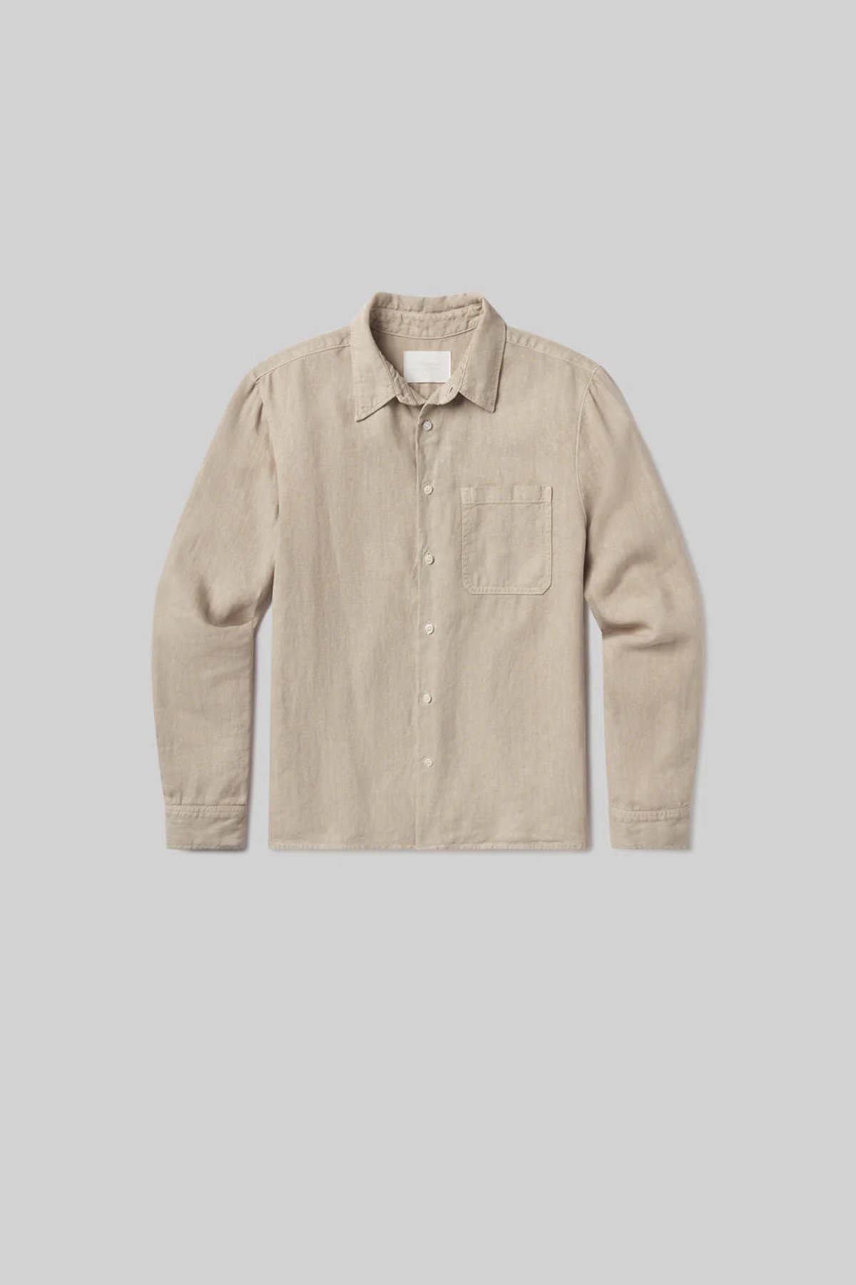 Citizens of Humanity Single Pocket Linen Workshirt - Wheat - Image 1 of 7