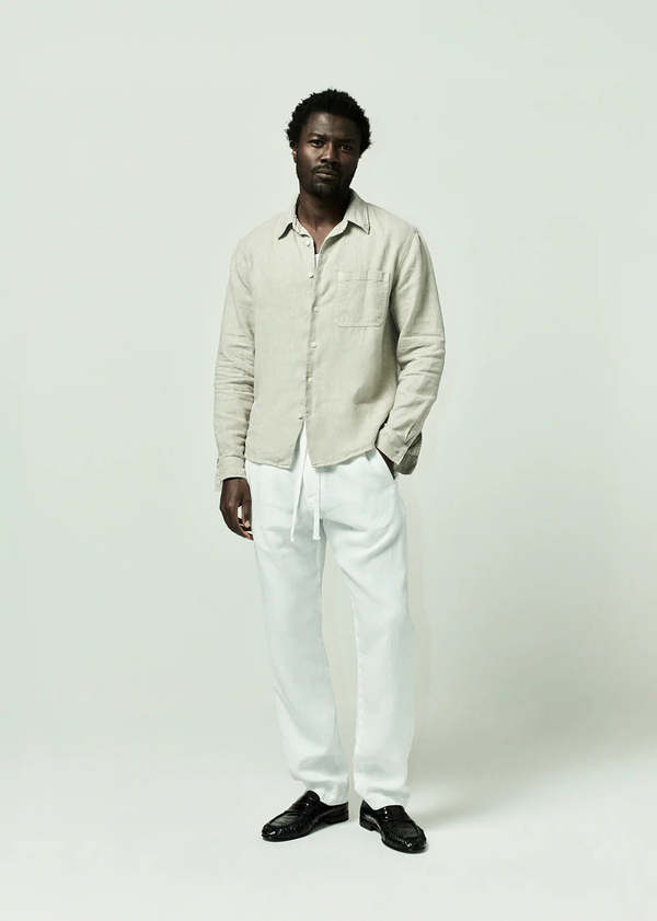 Citizens of Humanity Single Pocket Linen Workshirt - Wheat