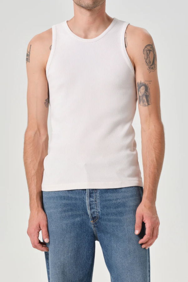 AGOLDE Viggo Tank Top - Powder