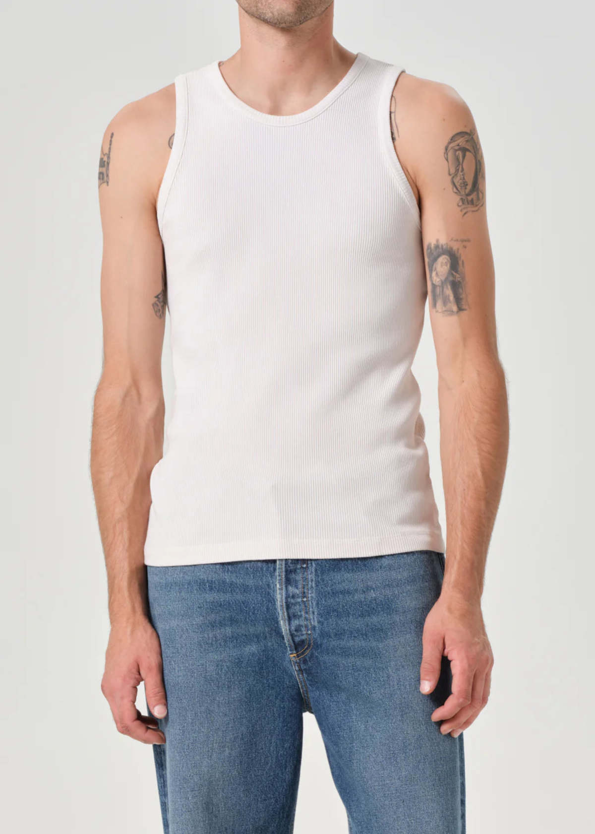 AGOLDE Viggo Tank Top - Powder - Image 2 of 6