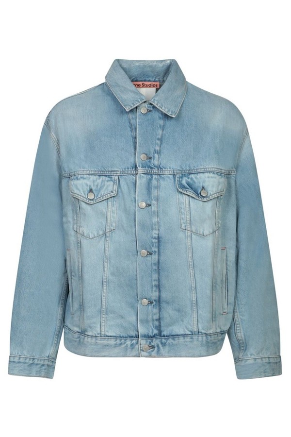Acne Studios Light Wash Denim Jacket - Blue