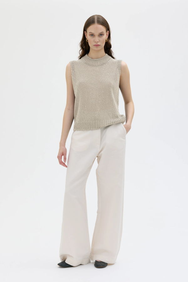 Maska Lulia Cotton Linen Wrapped Yarn Vest