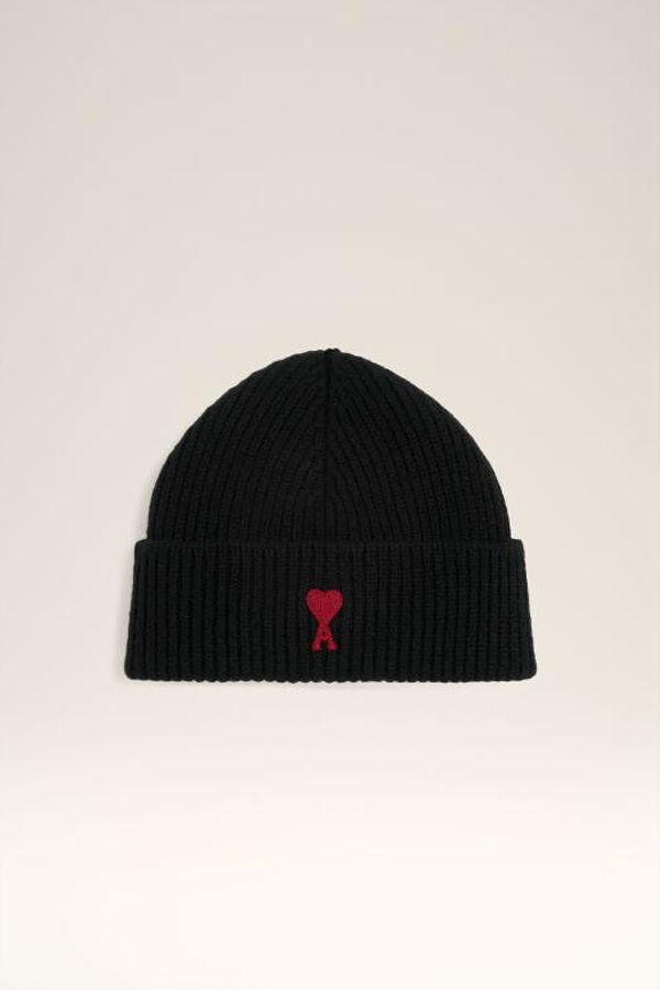 AMI Beanie - Black Red