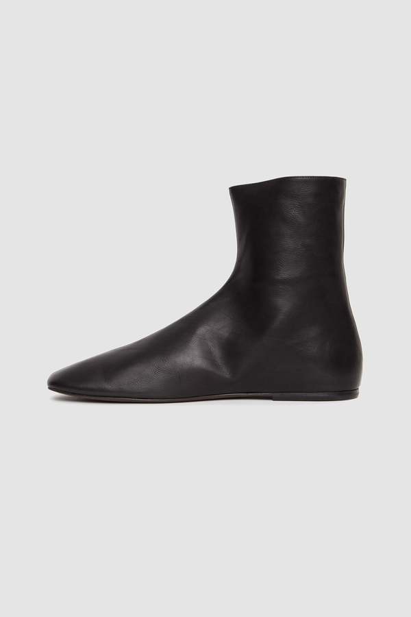 Dries Van Noten Leather Sock Boots - Black