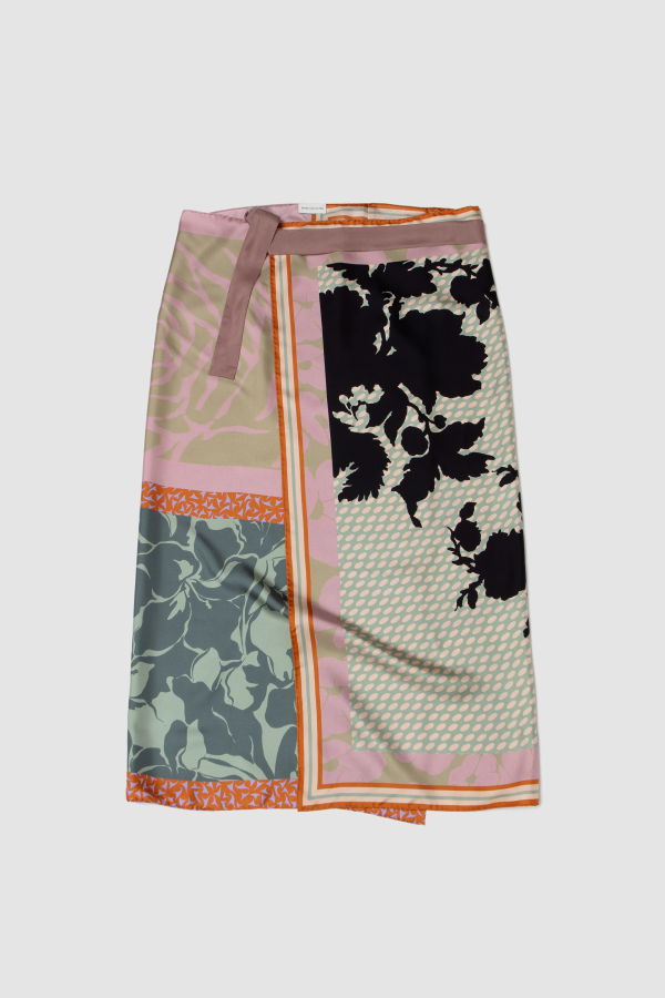 Dries Van Noten Scarfys Long Skirt Dessin A