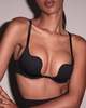 Fleur du Mal Le Stretch Micro Seduce U Plunge Bra - Black - Thumbnail 1