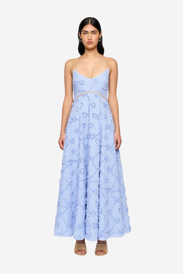Clea Harlow Dress - Blue Gingham