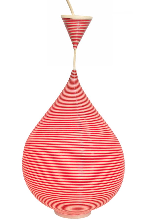 Pierre Guariche × Rotaflex (France) Spiral Cellulose Acetate Diffuser, Late-1950's