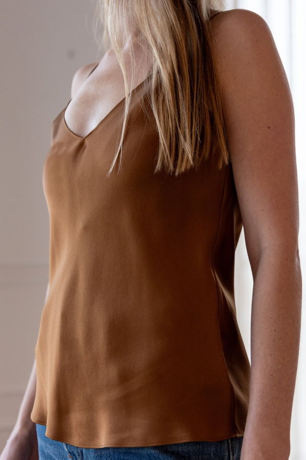 SABLYN Gloria V Neck Bias Cut Cami