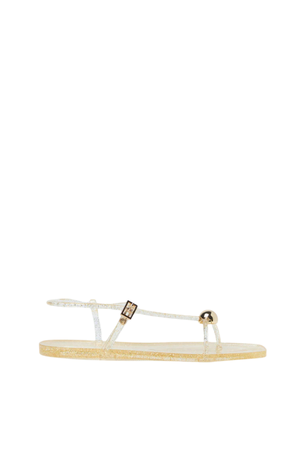Loeffler Randall Dana Strappy Jelly Sandal - Champagne