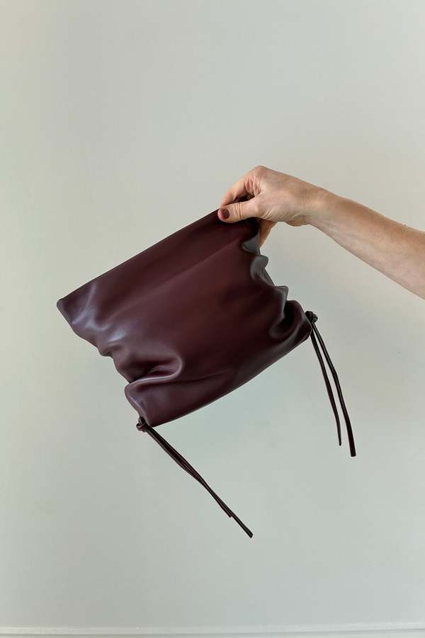 STUDIO AMELIA Ruched Clutch