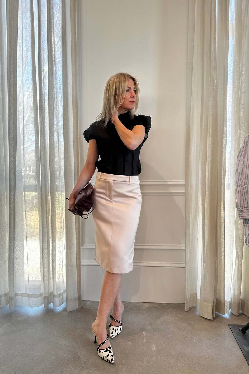 STUDIO AMELIA Ruched Clutch