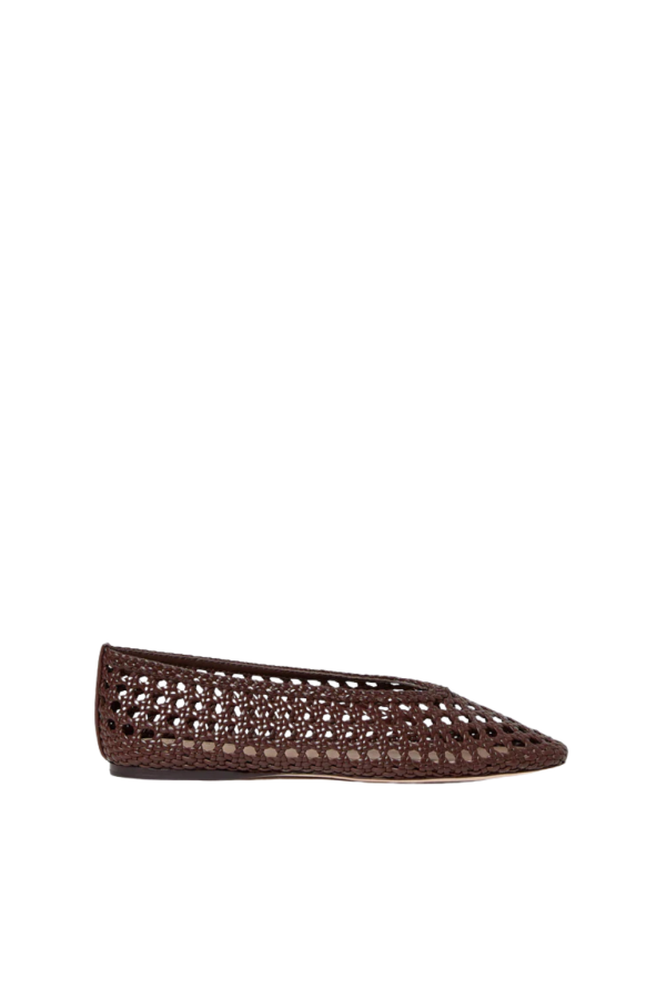 Loeffler Randall Emery Woven Ballet Flat - Chocolate