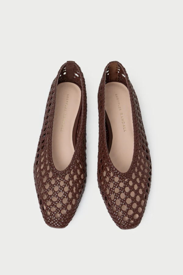 Loeffler Randall Emery Woven Ballet Flat - Chocolate