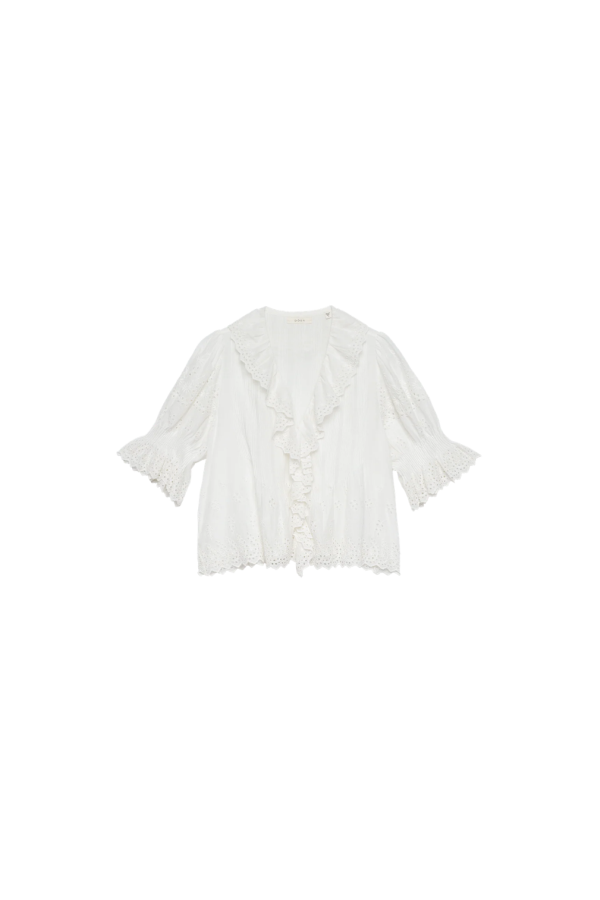 DÔEN Henri Top - Salt Eyelet