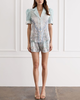 AQUA BLU Jolene Shirt - Triomphe Print - Thumbnail 4