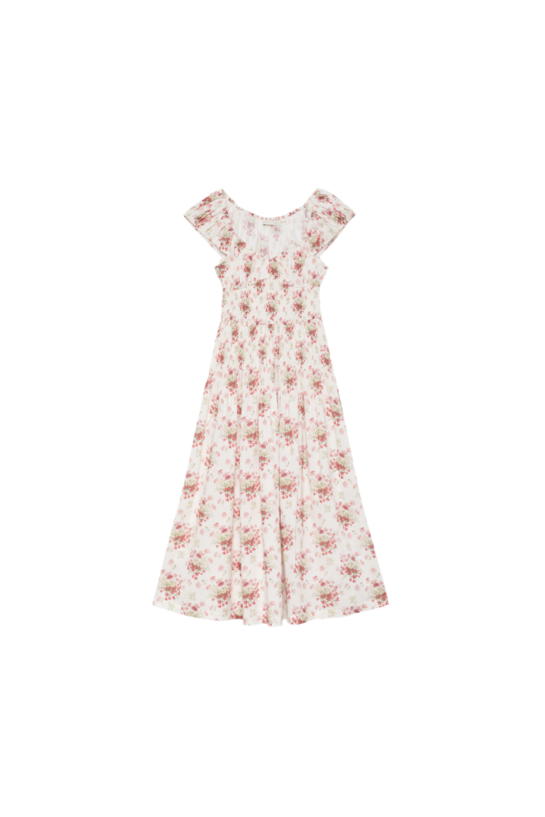 DÔEN Quinette Dress - Ivory Lantana Floral