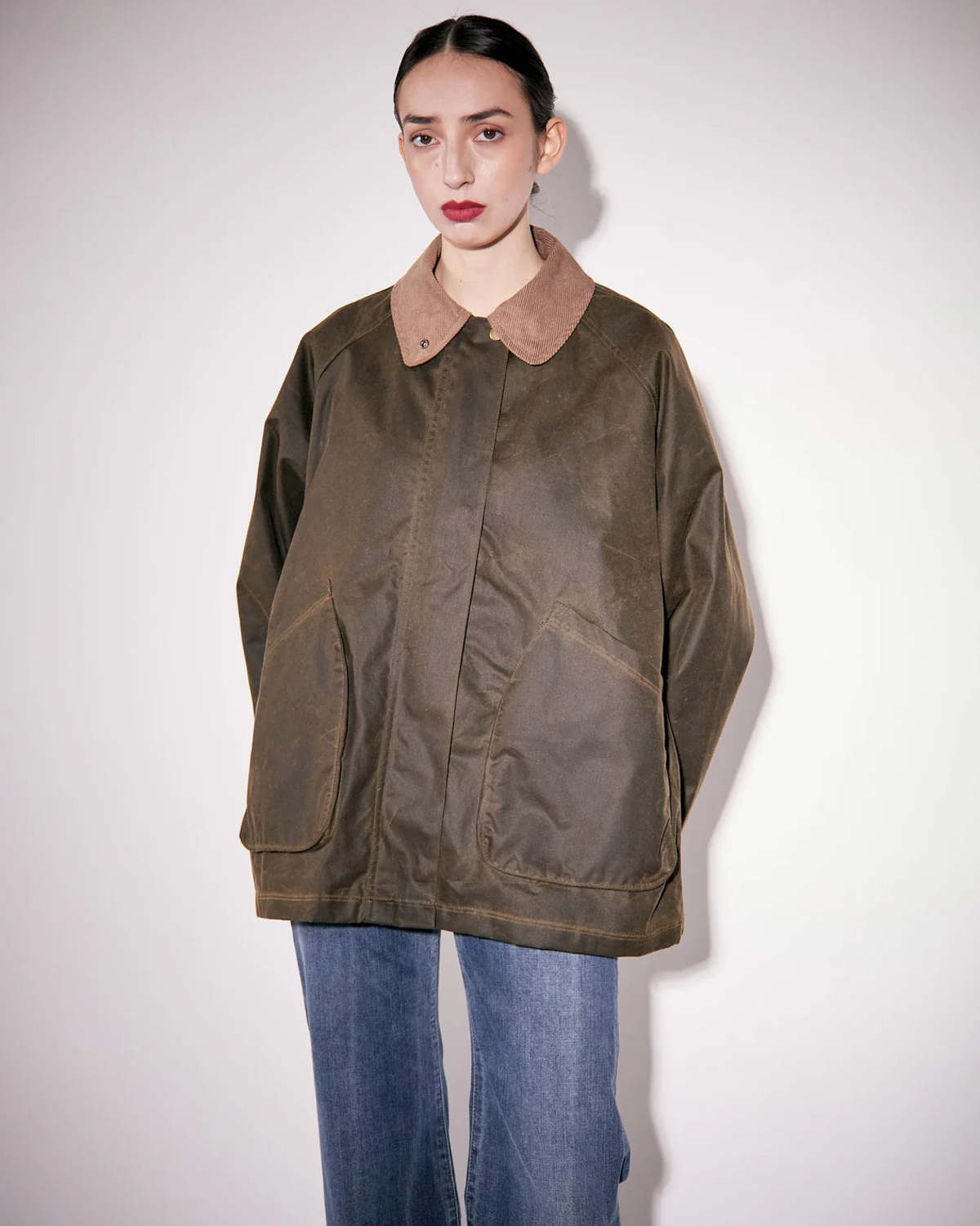 BRIXTOL TEXTILES Davonna P26 Coat - Olive - Image 2 of 5