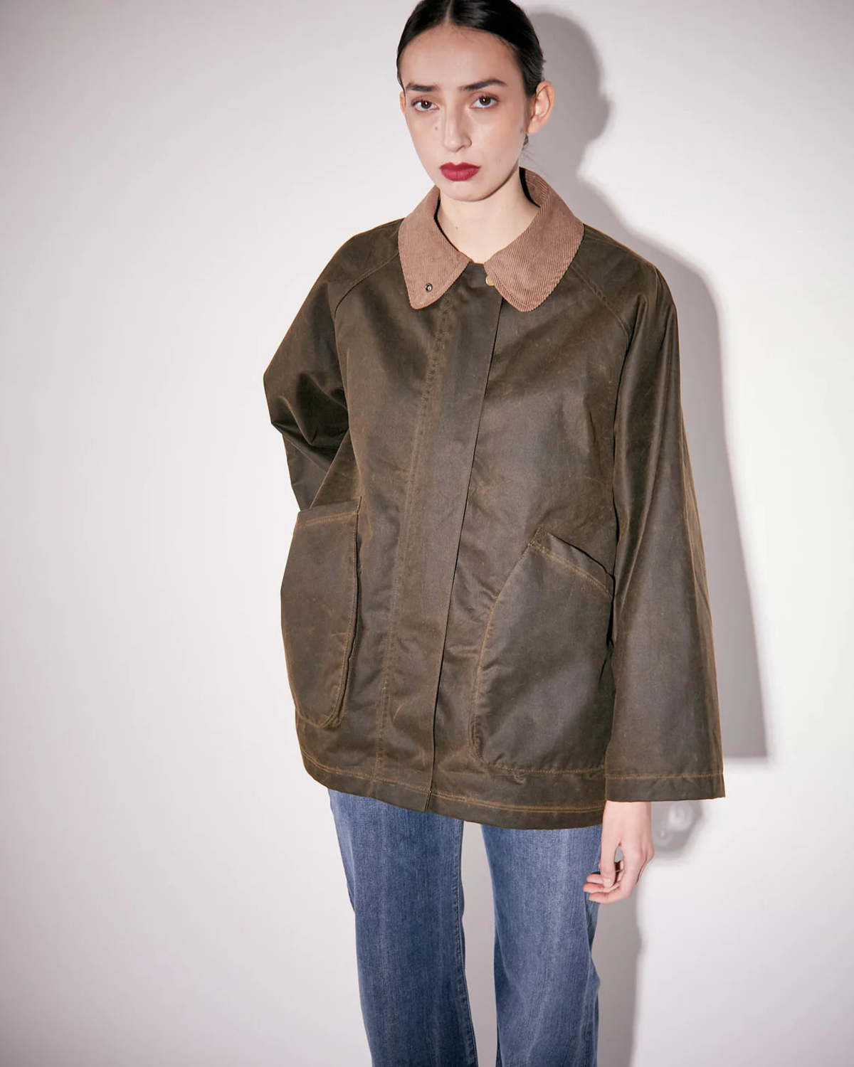 BRIXTOL TEXTILES Davonna P26 Coat - Olive - Image 3 of 5