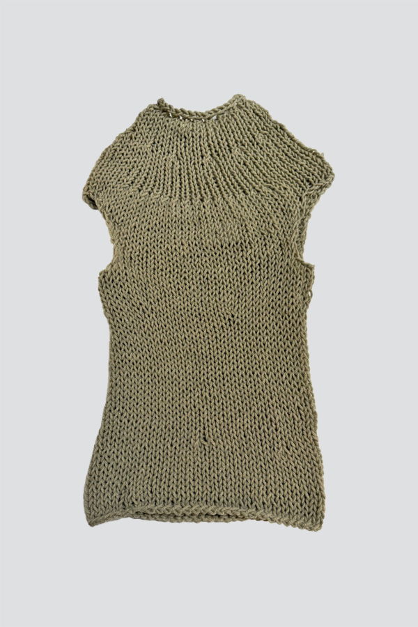 Synph17 Grey Knit Short Sleeve Top