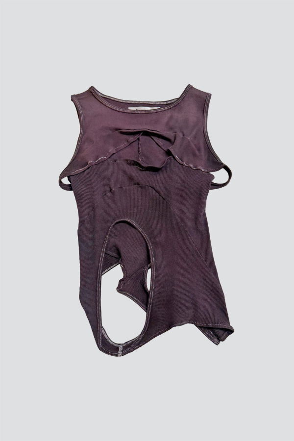 Synph17 Purple Asymmetric Tank Top - Purple