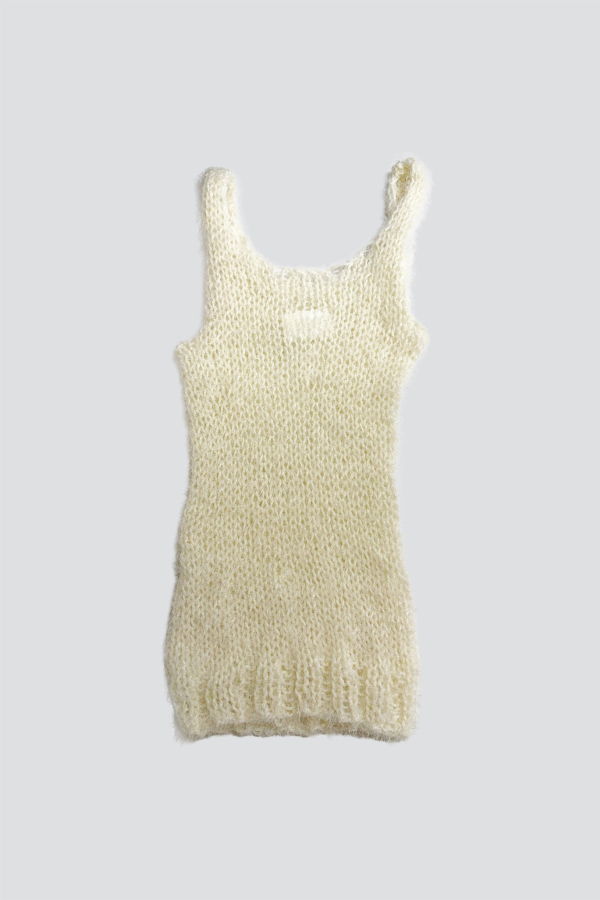 Synph17 White Knit Tank Top