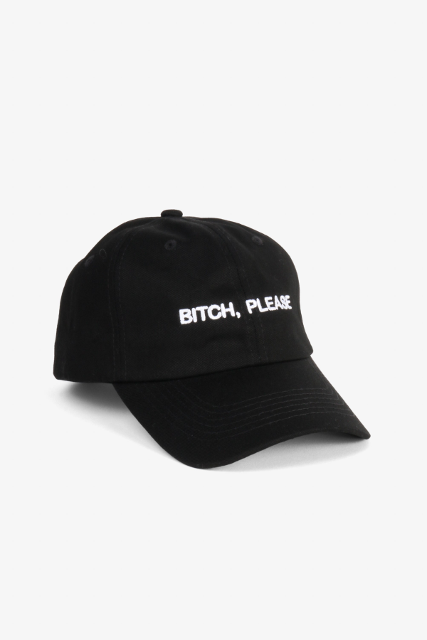 "INTENTIONALLY __________." Bitch, Please Dad Cap - Black White