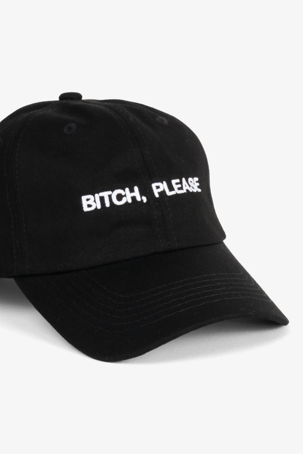 "INTENTIONALLY __________." Bitch, Please Dad Cap - Black White