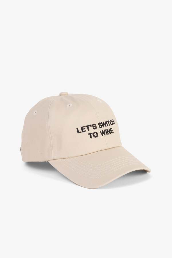 "INTENTIONALLY __________." Let's Switch to Wine Dad Cap - Black