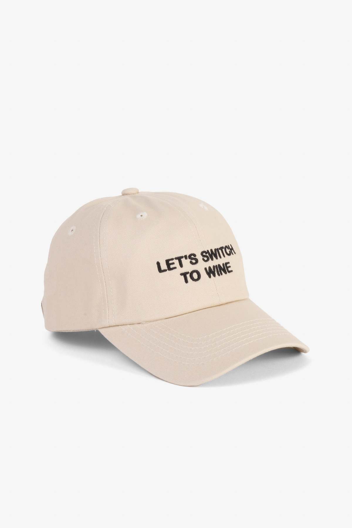 "INTENTIONALLY __________." Let's Switch to Wine Dad Cap - Black - Image 12 of 14