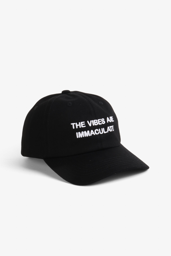 INTENTIONALLY __________. The Vibes Are Immaculate Dad Cap - Black White