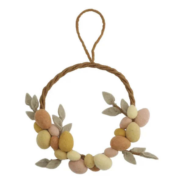 Advice From A Caterpillar Gry & Sif - Easter Wreath With Yellow Eggs Decor