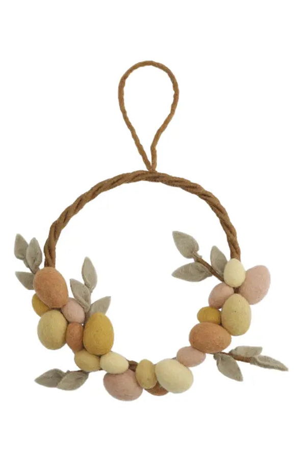 Advice From A Caterpillar Gry & Sif - Easter Wreath With Yellow Eggs Decor