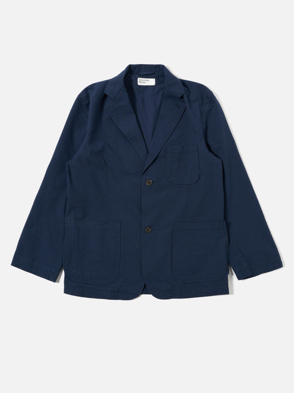 Universal Works Two Button Jacket - Navy - Image 1 of 6