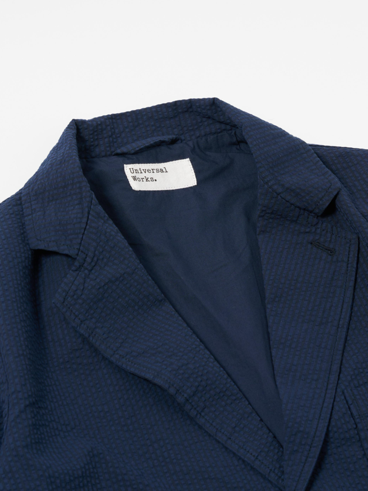 Universal Works Two Button Jacket - Navy - Image 3 of 6