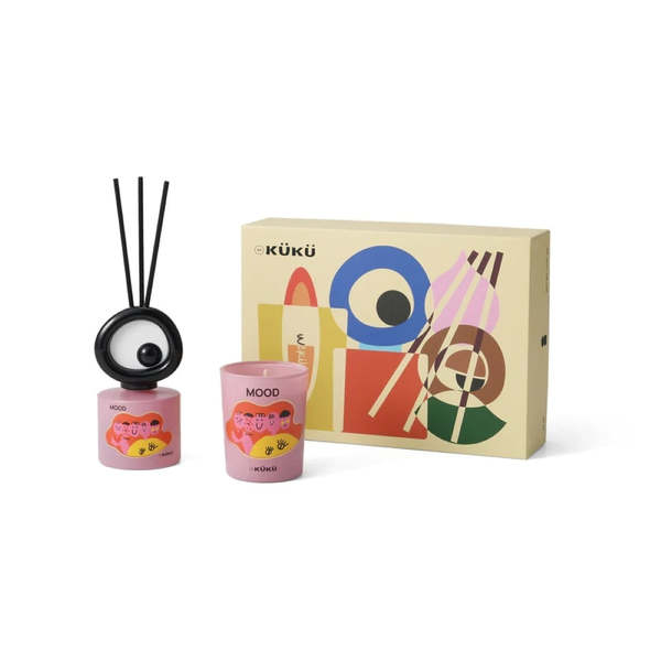 Intent Studio Big Eye Scented Candle & Fragrance Diffuser - Mood (Tomato Leaves)