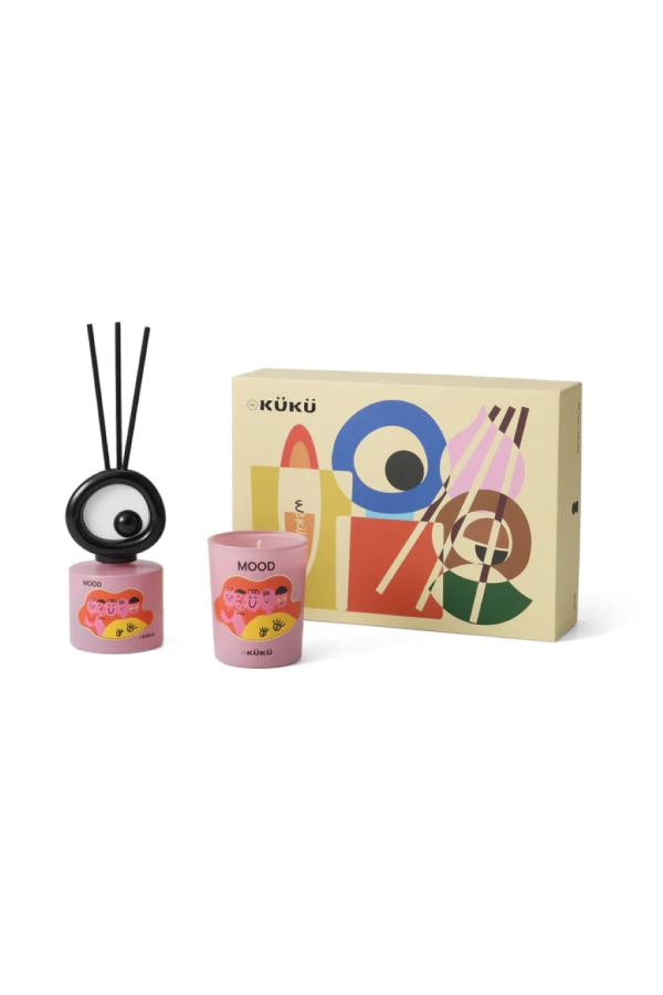 Intent Studio Big Eye Scented Candle & Fragrance Diffuser - Mood (Tomato Leaves)