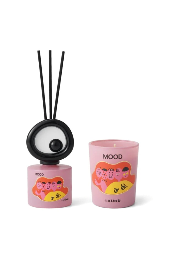 Intent Studio Big Eye Scented Candle & Fragrance Diffuser - Mood (Tomato Leaves)