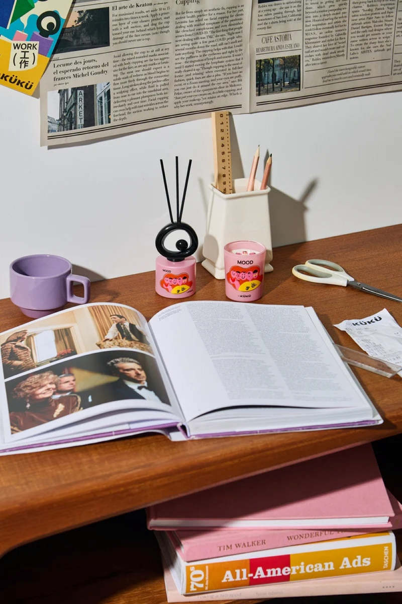 Intent Studio Big Eye Scented Candle & Fragrance Diffuser - Mood (Tomato Leaves)