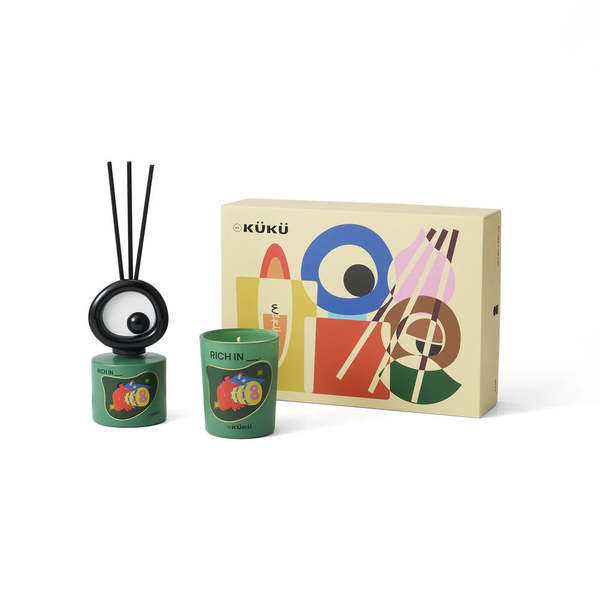 Intent Studio Big Eye Scented Candle & Fragrance Diffuser Set Intent Studio Big Eye Scented Candle & Fragrance Diffuser Set