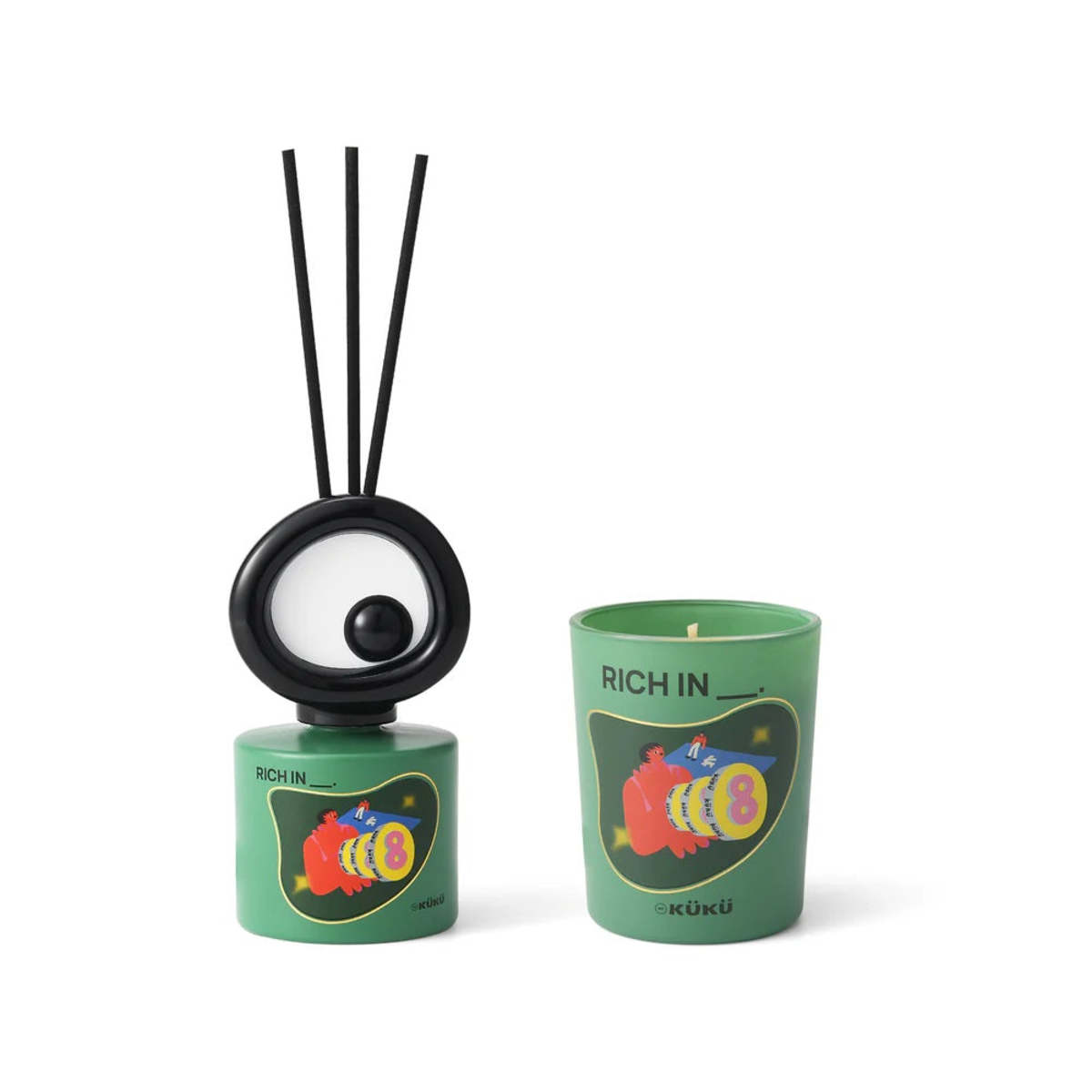 Intent Studio Big Eye Scented Candle & Fragrance Diffuser Set - Image 2 of 4