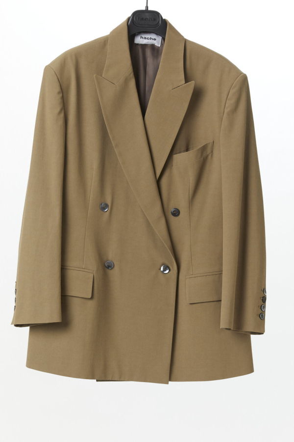 Hache Over Double Breasted Blazer