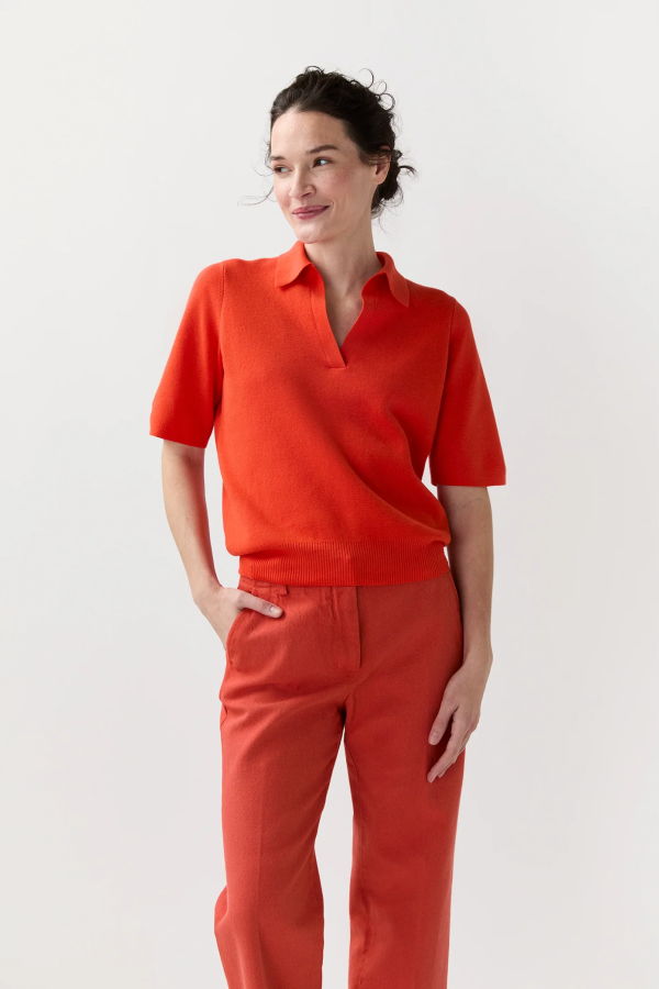 Ann Mashburn Alison Sweater Sweater - Bright Orange