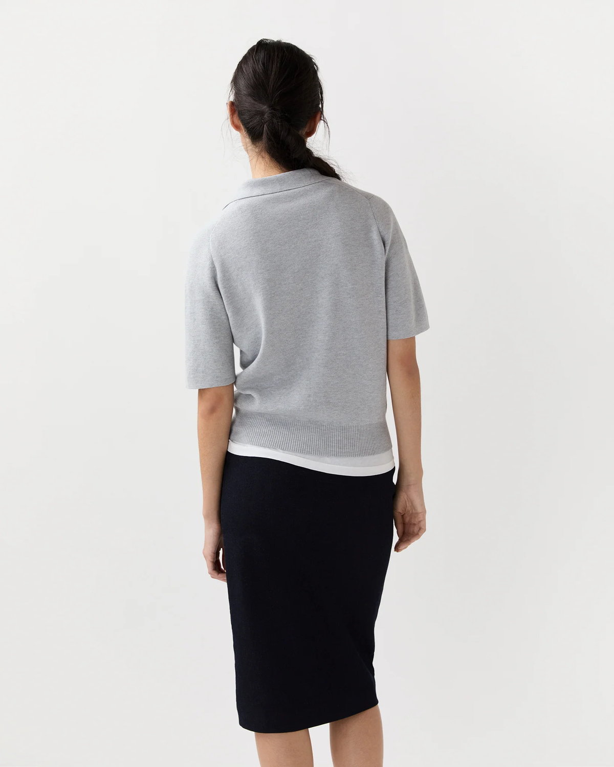 Ann Mashburn Alison Sweater Top - Heather Grey - Image 5 of 5