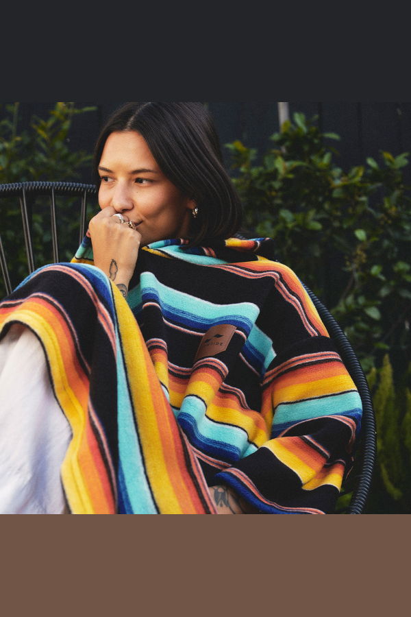 Slowtide El Cap Chilling Fleece Poncho - Multi