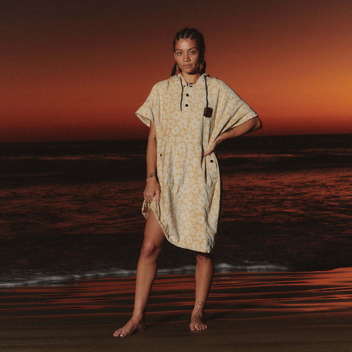 Slowtide Ginny Extra-Warm Poncho - Khaki - Image 4 of 11