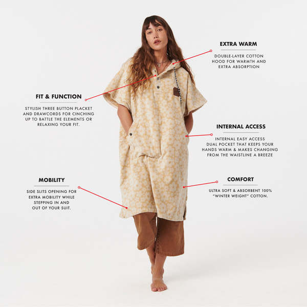 Slowtide Ginny Extra-Warm Poncho - Khaki