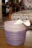 African Modern Lavender & Purple Bath Bin Basket - Thumbnail 3