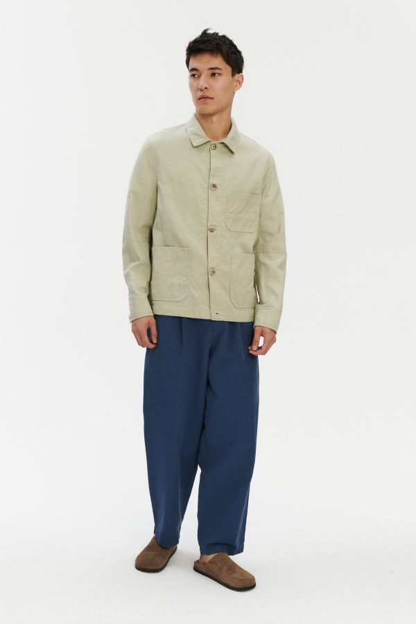 Delikatessen Workwear Jacket in a Blend of Cotton and Linen