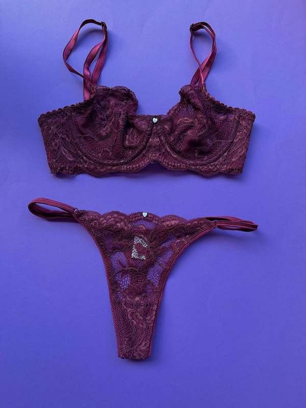 CLO Fortuna Lace Demi Underwire Bra - Crushed Berry